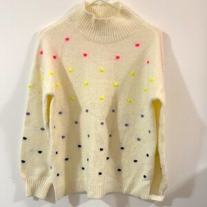 Loft Women's Petite Bobble Mock Neck Sweater